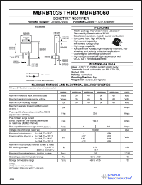 Click here to download MBRB1035 Datasheet