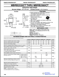 Click here to download MBRB2545CT Datasheet