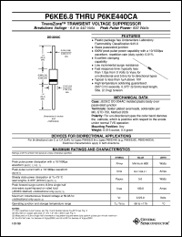 Click here to download P6KE200 Datasheet