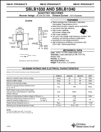 Click here to download SBLB1040 Datasheet