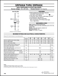 Click here to download SRP600D Datasheet