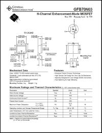 Click here to download GFB70N03 Datasheet