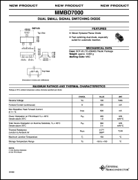 Click here to download MMBD7000 Datasheet