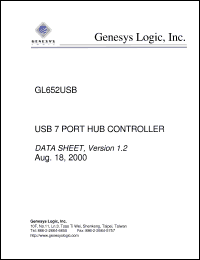 Click here to download GL652USB Datasheet