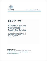 Click here to download GL711FW Datasheet