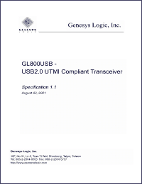 Click here to download GL800USB Datasheet