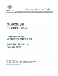 Click here to download GL602USB Datasheet
