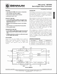 Click here to download GS7000-CTT Datasheet