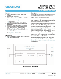 Click here to download GS1574-CNE3 Datasheet