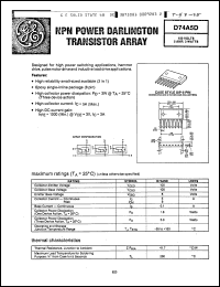 Click here to download D74A5 Datasheet