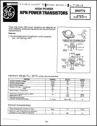 Click here to download 2N3772 Datasheet