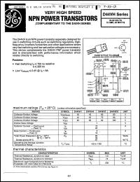 Click here to download D44VH1 Datasheet