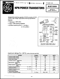 Click here to download MJE13009 Datasheet