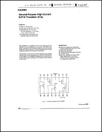 Click here to download CA3083F Datasheet
