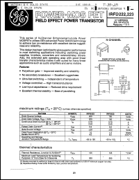 Click here to download IRFD222 Datasheet