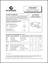 Click here to download 1920AB25 Datasheet