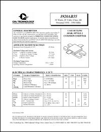 Click here to download 1920AB35 Datasheet