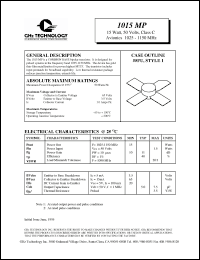 Click here to download 1015MP Datasheet