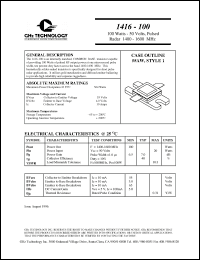 Click here to download 1416-100 Datasheet