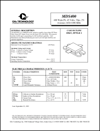 Click here to download MDS400 Datasheet