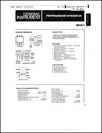 Click here to download MCT271 Datasheet