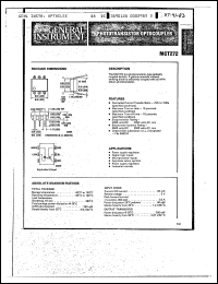 Click here to download MCT272 Datasheet