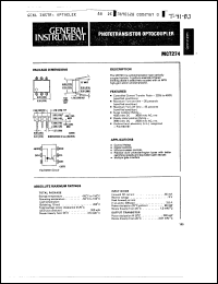 Click here to download MCT274 Datasheet