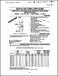 Click here to download ZGP10-200 Datasheet