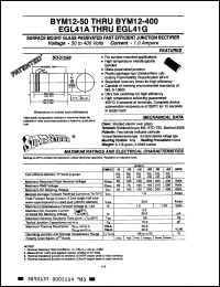 Click here to download BYM12-300 Datasheet