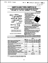 Click here to download GBPC10-005 Datasheet