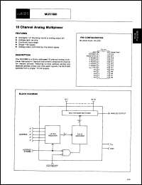 Click here to download MUX1600PLASTIC Datasheet