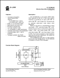 Click here to download GLT6200L08LL-70ST Datasheet