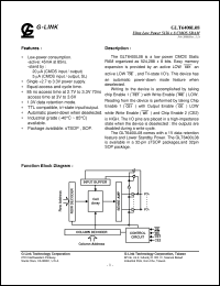 Click here to download GLT6400L08LLI-85FC Datasheet