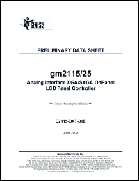 Click here to download gm2115 Datasheet