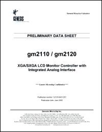 Click here to download gm2110 Datasheet