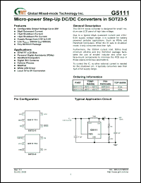 Click here to download G5111T12 Datasheet