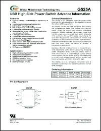 Click here to download G525A1 Datasheet