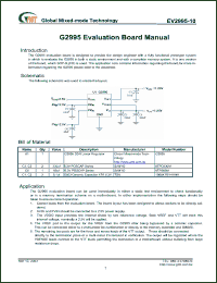 Click here to download EVG2995 Datasheet