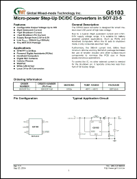 Click here to download G5103 Datasheet