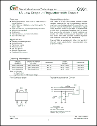 Click here to download G961-18ADJTEUF Datasheet