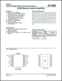 Click here to download G1426F2T Datasheet