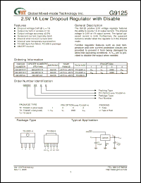 Click here to download G9125TF3T Datasheet