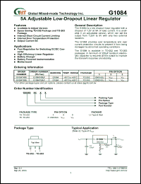 Click here to download G1084T43UF Datasheet