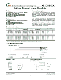 Click here to download G1085-18T33T Datasheet