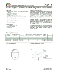Click here to download G9612DTEUF Datasheet