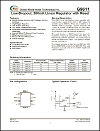 Click here to download G9611 Datasheet