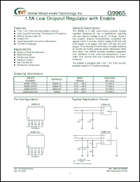 Click here to download G9965 Datasheet