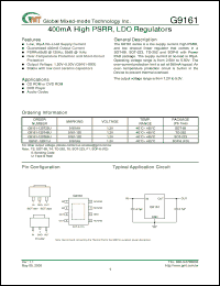 Click here to download G9161-120T65U Datasheet