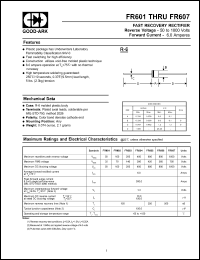 Click here to download FR603 Datasheet