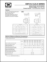 Click here to download KBPC2502 Datasheet